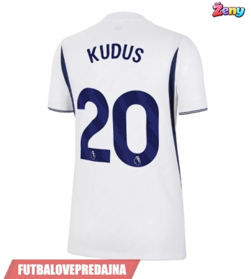 Lacne Ženy Futbalové dres Tottenham Hotspur Mohammed Kudus #20 2026-27 Krátky Rukáv - Domáci